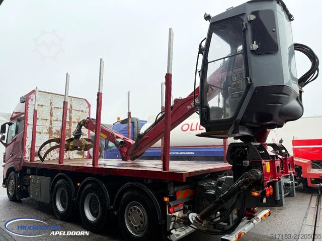 Prepravca dreva Volvo FH 650 8x4 Reductie assen, Kesla 2112T