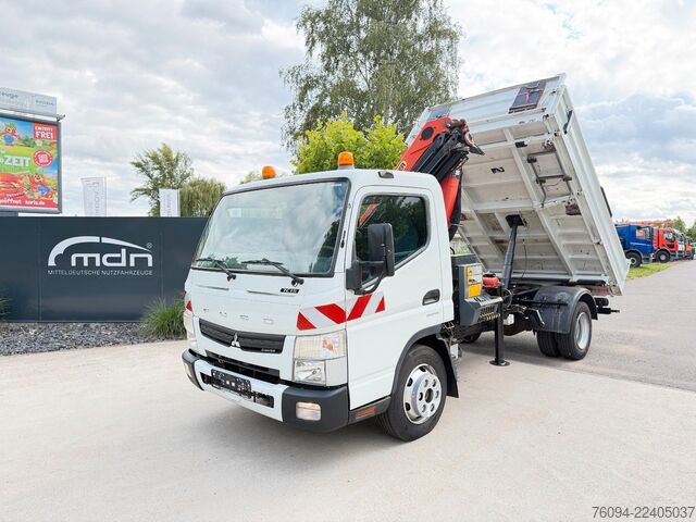 Lastebilmontert kranbil FUSO Canter 7C15 Kipper KRAN Palfinger AHK  3to