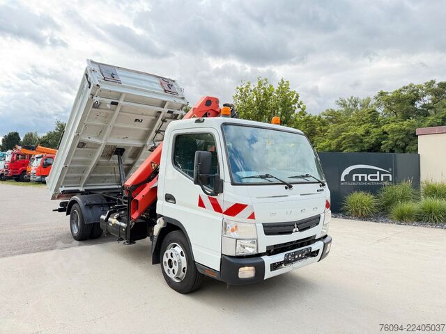 Lastebilmontert kranbil FUSO Canter 7C15 Kipper KRAN Palfinger AHK  3to