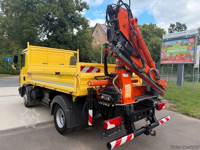 Furgón con grúa montada sobre camión MAN TGM 8.180 Kipper KRAN Greifer
