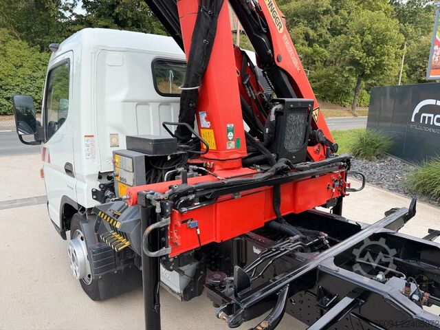 Treveis tippebil FUSO Canter 7C15 Kipper KRAN Palfinger AHK  3to