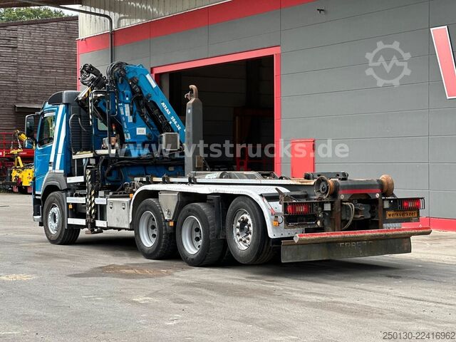 Abrollkipper VOLVO FM 410 8x4 BL Tridem VDL & ATLAS 206.3E LK *10 m