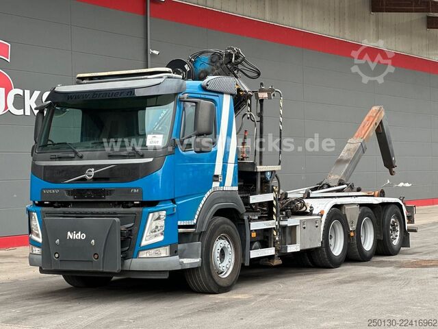Abrollkipper VOLVO FM 410 8x4 BL Tridem VDL & ATLAS 206.3E LK *10 m