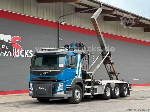 Abrollkipper VOLVO FM 410 8x4 BL Tridem VDL & ATLAS 206.3E LK *10 m