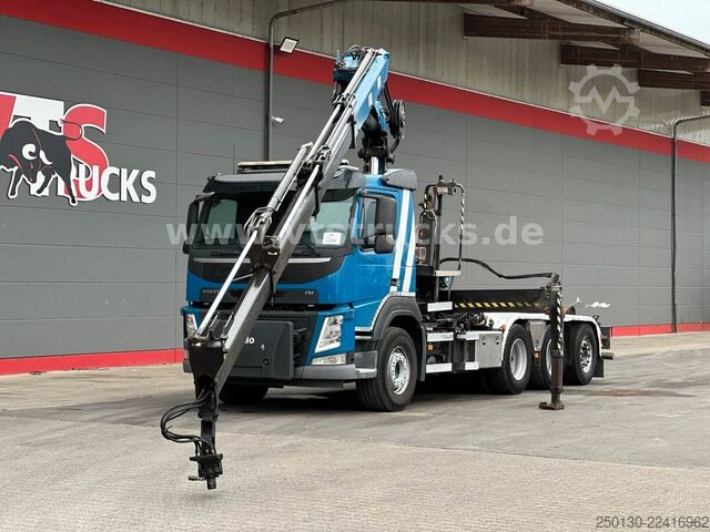 Abrollkipper VOLVO FM 410 8x4 BL Tridem VDL & ATLAS 206.3E LK *10 m