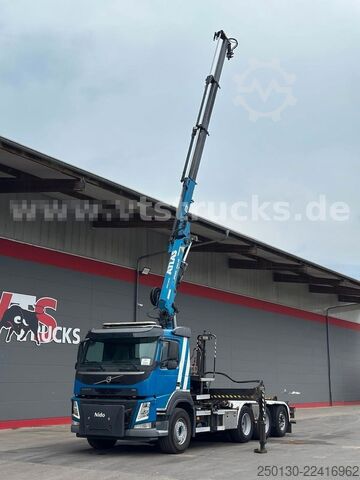 Abrollkipper VOLVO FM 410 8x4 BL Tridem VDL & ATLAS 206.3E LK *10 m