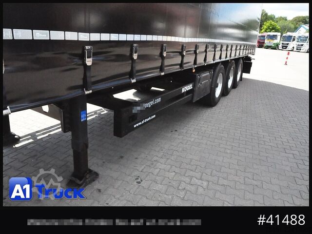 Atvira puspriekabė su tentu KOEGEL S 24 Tautliner, Alufelgen, neue Plane, VDI 2700
