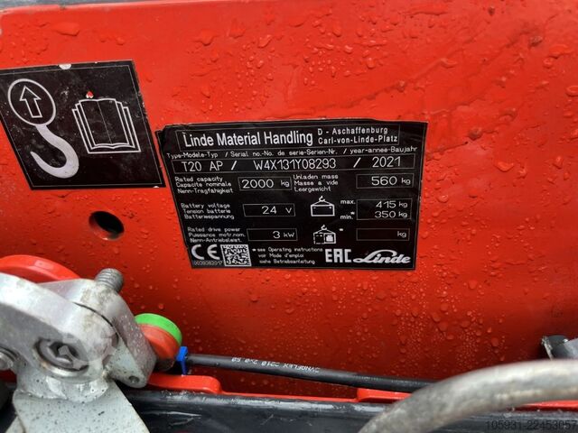 Niederhubwagen Linde T20AP