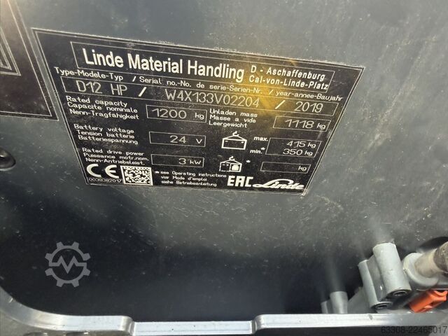 בורר הזמנות ברמה גבוהה Linde D12 HP
