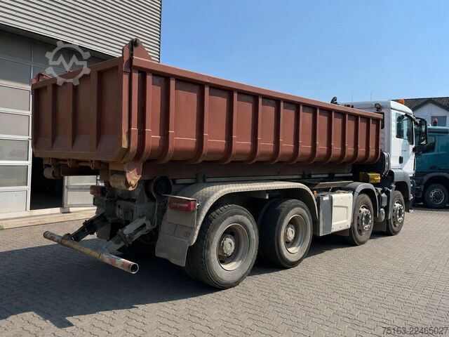 משאית מנוף מעלית מכולות (roll-off) MAN TG-S 35.460 BB 8x4 Abrollkipper VDL 25to Funk