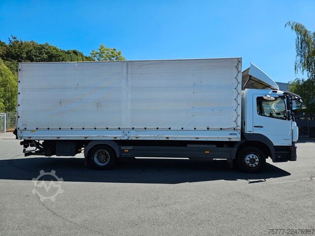 平板卡车带帆布篷布 MERCEDES-BENZ Atego 12-24 PL-SP- Blatt/Luft- Klima- LBW