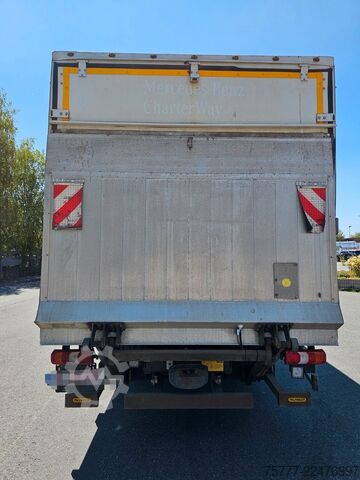 平板卡车带帆布篷布 MERCEDES-BENZ Atego 12-24 PL-SP- Blatt/Luft- Klima- LBW