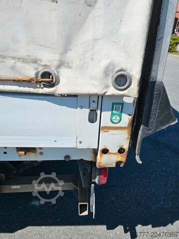 平板卡车带帆布篷布 MERCEDES-BENZ Atego 12-24 PL-SP- Blatt/Luft- Klima- LBW