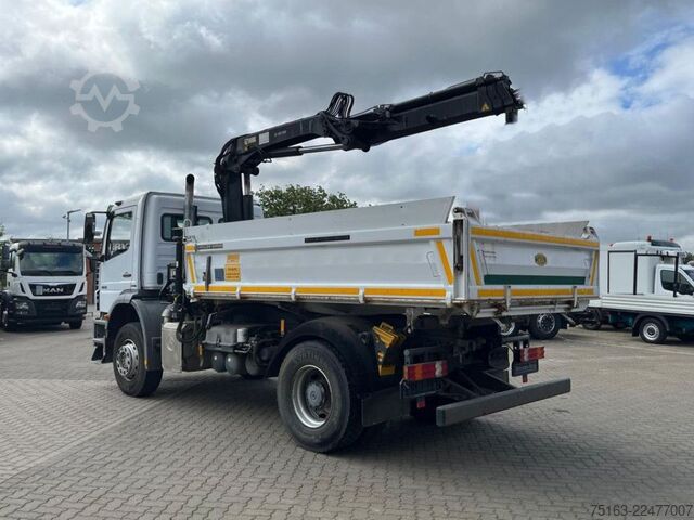 Tipper truck MERCEDES-BENZ Axor 1826 K 4x2 2-Achs Kipper Kran Greiferst. de