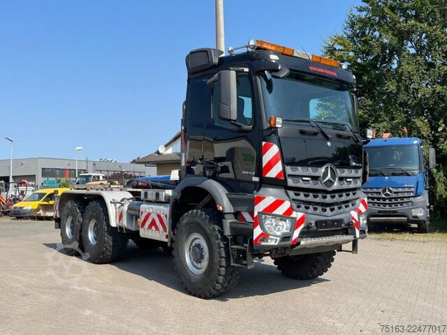 Kanca kasalı yük kamyonu (roll-off) MERCEDES-BENZ Arocs 3343 6x6 Abrollkipper Singelreifen kz.Rads