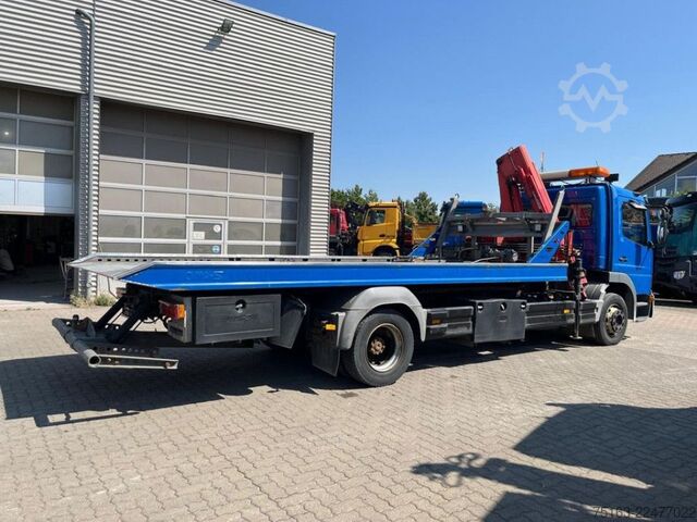 Kamyon üzerine monteli vinç MERCEDES-BENZ Atego 1218 L Pritsche Kran Verschiebepl.+Brille