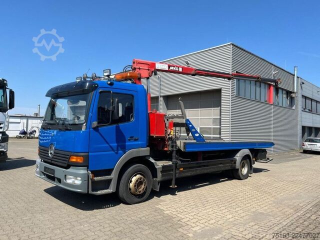 Çekici MERCEDES-BENZ Atego 1218 L Pritsche Kran Verschiebepl.+Brille