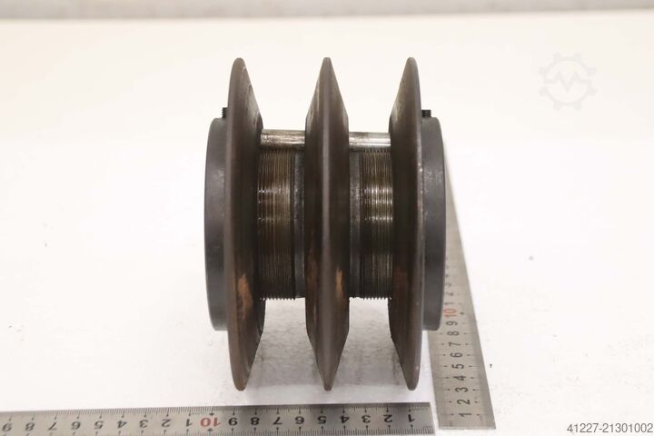 Polia de correia trapezoidal de 2 canais Ø153 mm Alu V-Riemenscheibe mit variabler Steigung