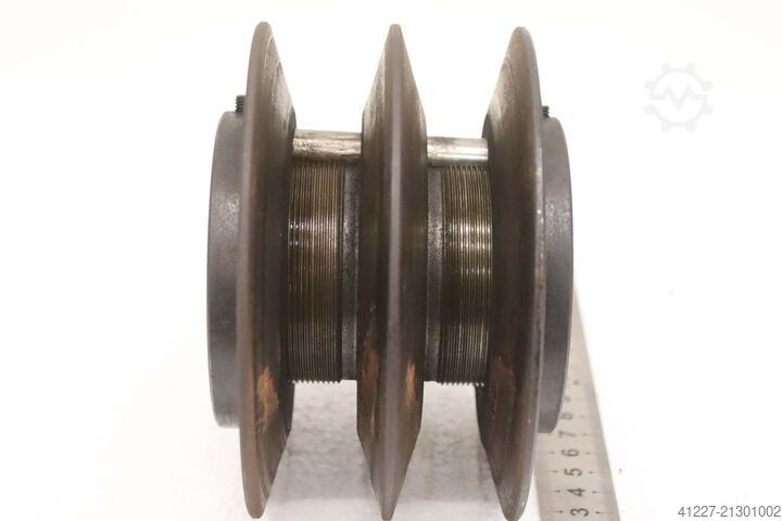 Polia de correia trapezoidal de 2 canais Ø153 mm Alu V-Riemenscheibe mit variabler Steigung