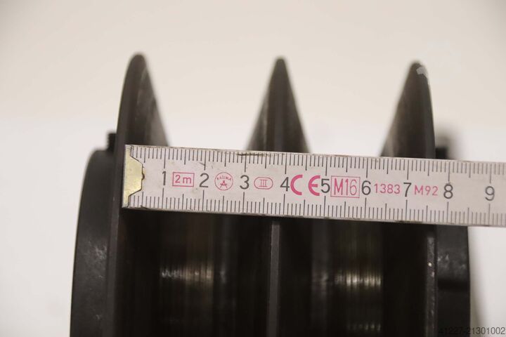 Polia de correia trapezoidal de 2 canais Ø153 mm Alu V-Riemenscheibe mit variabler Steigung