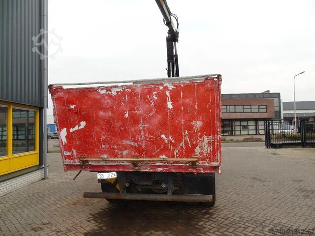 Camión grúa DAF CF 75.240 ATI + EURO 2 + HIAB 090 + 3SIDE TIPPER