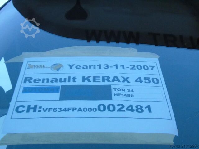 垃圾车 Renault Kerax 410DXI + 8X4 + MANUAL + SPRING