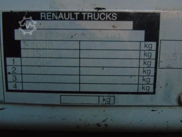 垃圾车 Renault Kerax 410DXI + 8X4 + MANUAL + SPRING