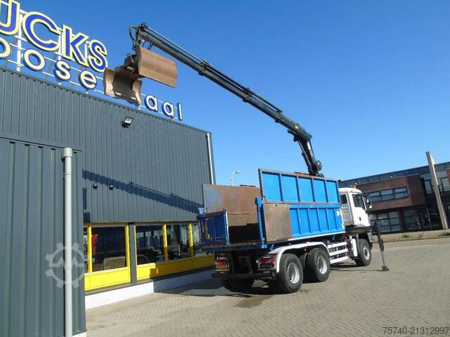 מטה תלת כיווני MAN TGX + 6x6 + HIAB 166 E3 HIPRO + 3SIDE TIPPER