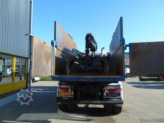 מטה תלת כיווני MAN TGX + 6x6 + HIAB 166 E3 HIPRO + 3SIDE TIPPER