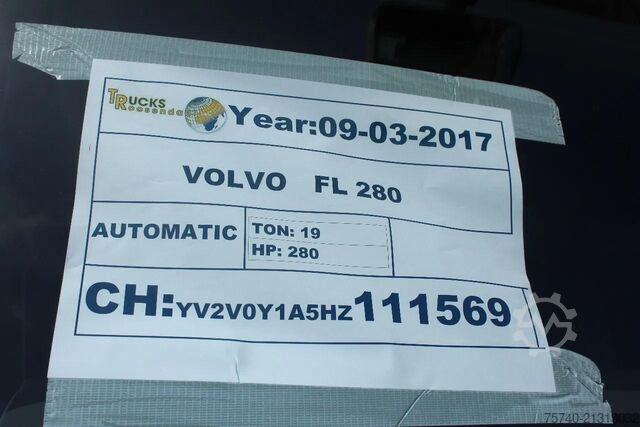 Kølet/frosset transport Volvo FE 280 + CARRIER + ATP/FRC + LIFT /EURO 6/ 19T