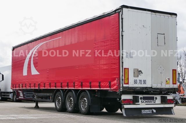 تریلر نیمه باز با چادر برزنتی SCHMITZ CARGOBULL S3 Pritsche Plane Edscha SCHMITZ-ACHSEN