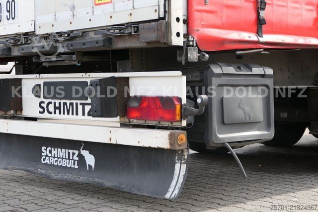 تریلر نیمه باز با چادر برزنتی SCHMITZ CARGOBULL S3 Pritsche Plane Edscha SCHMITZ-ACHSEN
