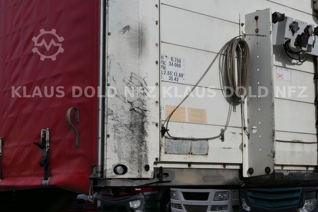 تریلر نیمه باز با چادر برزنتی SCHMITZ CARGOBULL S3 Pritsche Plane Edscha SCHMITZ-ACHSEN