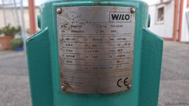 Pompa, pompa Wilo Wilo FA08.34E