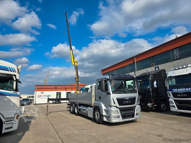 Truck mounted crane MAN TGS 26.360 *  HYVA-KRAN * 19.3M * FERNBEDIENUNG