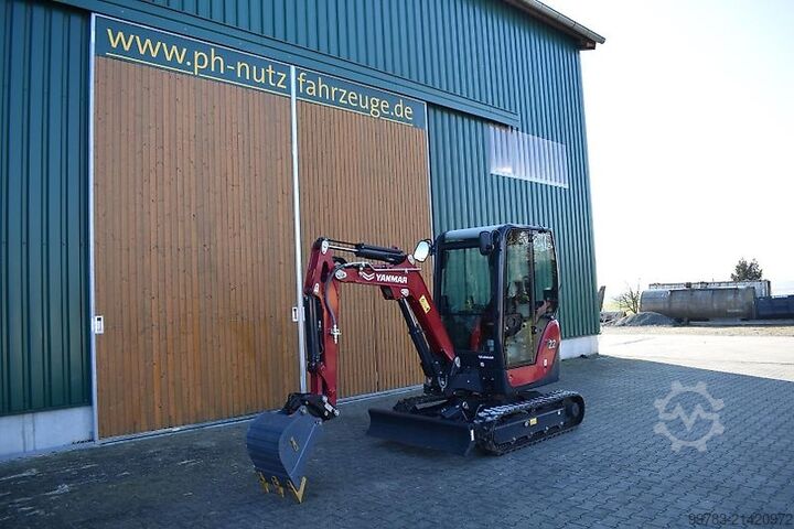 バックホーローダー Yanmar SV22, erst. 15h, Hydraulischer Schnellwechseler