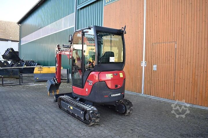 バックホーローダー Yanmar SV22, erst. 15h, Hydraulischer Schnellwechseler