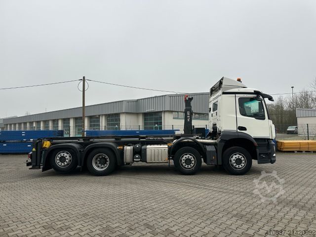 Āķa konteineru automašīna MERCEDES-BENZ Arocs 3243 8x2 / M-Tec HLS 20 Silosteller + Funk