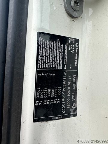 Āķa konteineru automašīna MERCEDES-BENZ Arocs 3243 8x2 / M-Tec HLS 20 Silosteller + Funk