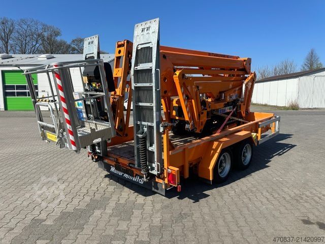 سکو کار نصب‌شده روی کامیون MERCEDES-BENZ Rutmann SA 26 / Raupenbühne / Funk