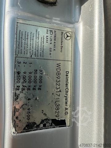 Vakumska cisterna MERCEDES-BENZ Actros 4141 K / 8x4 / KOKS Kombi