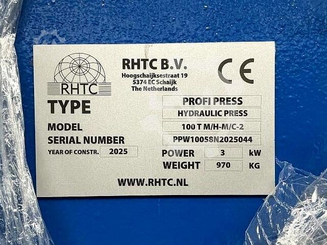 Hydraulic press PROFI PRESS 100T M/H-M/C-2, Workshop press 2025 PROFI PRESS 100T M/H-M/C-2, Workshop-press