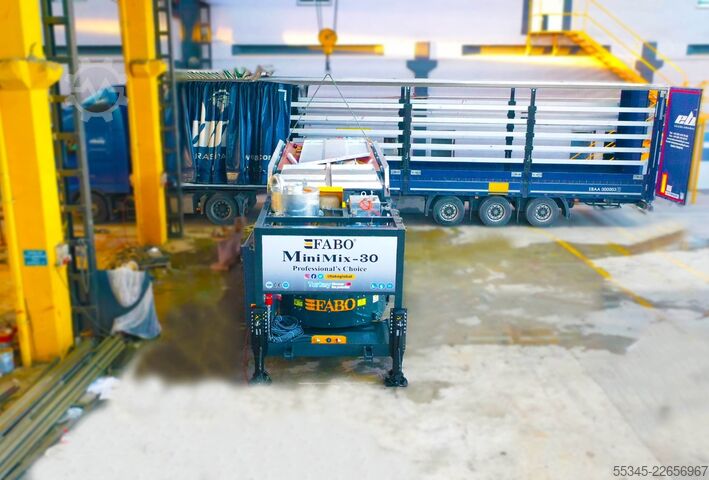 Nhà máy trộn bê tông di động FABO Mobile Concrete Batching Plant 30 m3/h Mobile Concrete Batching Plant