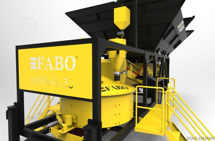 Nhà máy trộn bê tông di động FABO Mobile Concrete Batching Plant 30 m3/h Mobile Concrete Batching Plant