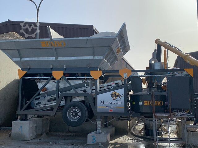 Nhà máy trộn bê tông di động FABO Mobile Concrete Batching Plant 30 m3/h Mobile Concrete Batching Plant