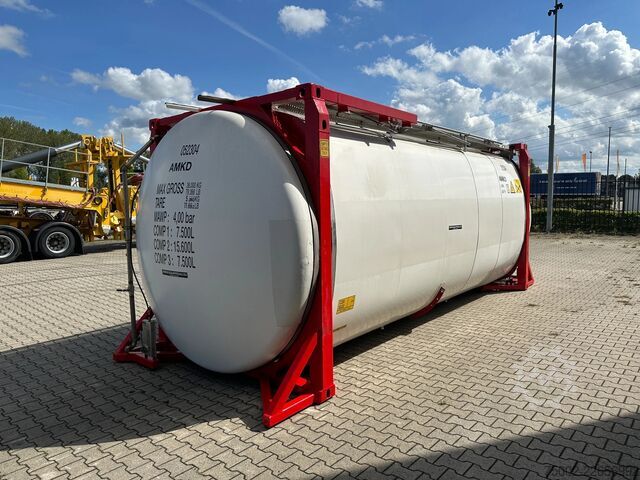 Tankcontainer Van Hool 20FT SWAP BODY / 30.600L / 3 comp (7.500L + 15...