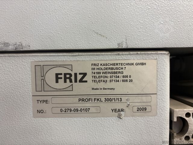 Beläggnings-/lamineringsmaskiner FRIZ Kaschiertechnik GmbH Profiline FLW 300 + FKL 300