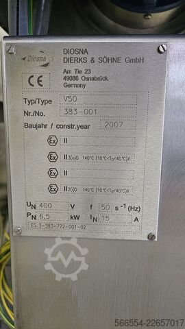 DIOSNA V50 – ফার্মাসিউটিক্যাল গ্রানুলেটর Diosna V 50 PHARMACEUTICAL UNIVERSAL MIXER