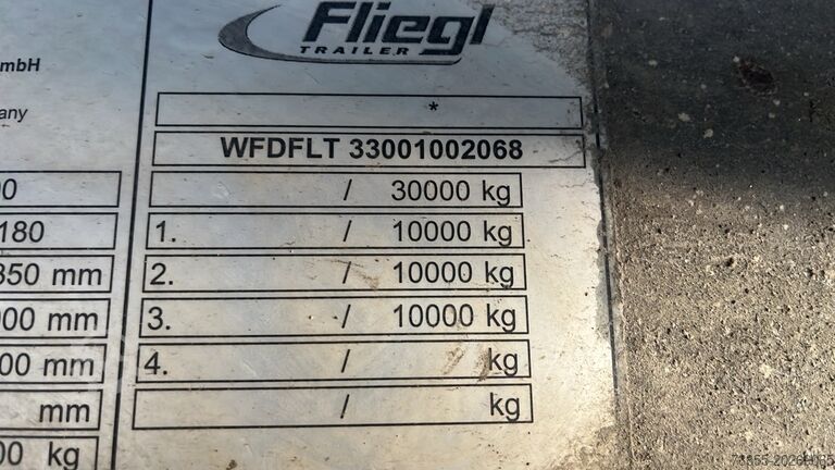 Släpvagn med låg lastkapacitet Fliegl DTS 300