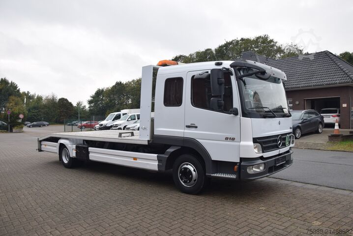 وان حمل خودرو Mercedes-Benz Atego 818 Abschepp. Seilwinde AHK Klima Liege